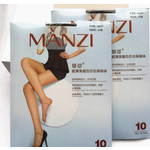 Капроновые колготы MANZI 10D с открытой пяткой и носком MZ-67002