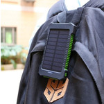 Портативный аккумулятор для телефона Power Bank 20000 мА на солнечной батарее