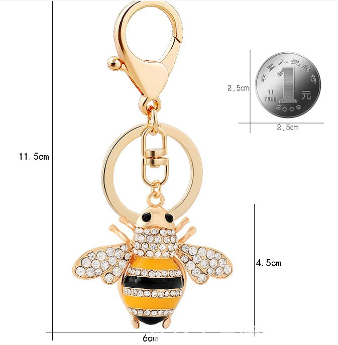 Брелок со стразами Пчела CHY-3628