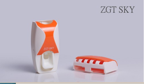 Набор держатель зубных щеток + распределитель зубной пасты ZGT SKY