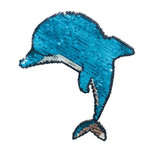 Нашивка с двухсторонними пайетками Дельфин