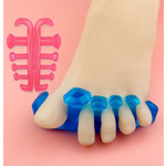 Силиконовые синие разделители пальцев ног для педикюра, 1 пара