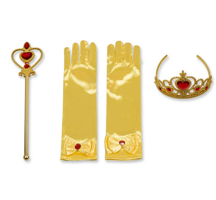 Платье карнавальное принцесса Belle RZ118021 + перчатки+ корона с палочкой