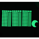 Наклейки светящиеся для интерьера KW3256 ( 252 шт+луна)