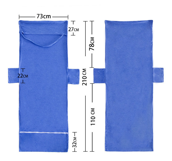 Пляжный коврик-сумка из микрофибры АС 012 р 210*73 см