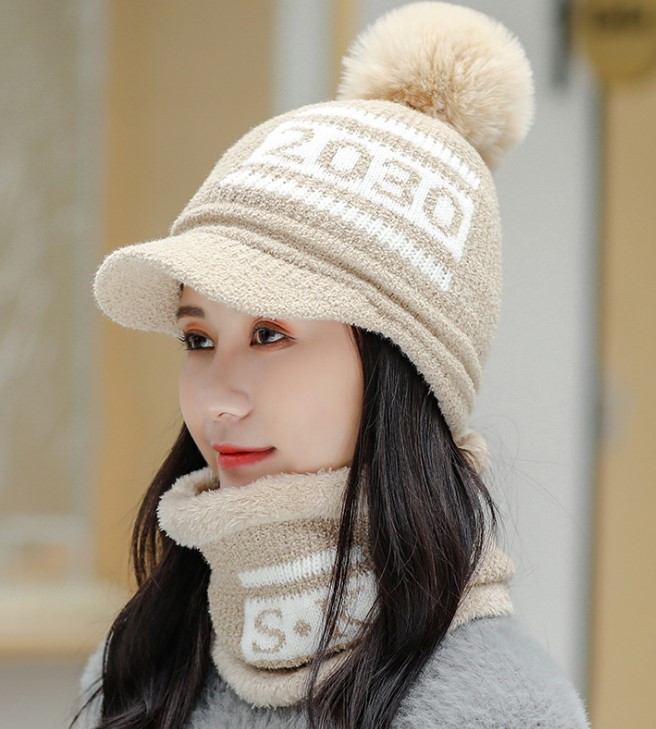 Набор женский ( шапка + шарф ) ZY2030